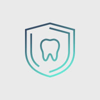 Animated tooth on shield